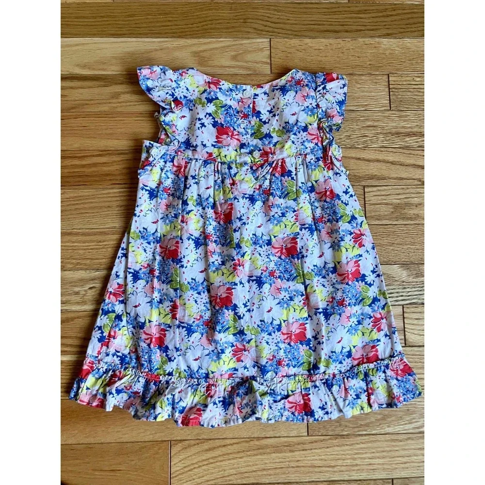 Gap Kids Girls‎ 3 Years Floral Ruffle Sun Dress Cotton Lined Summer Party
